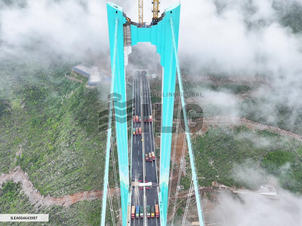 Load Testing on The Huajiang Grand Canyon Bridge - China