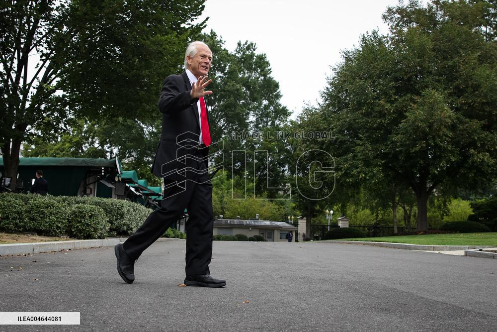DC: White House Senior Counselor Peter Navarro Speaks to Reporters
