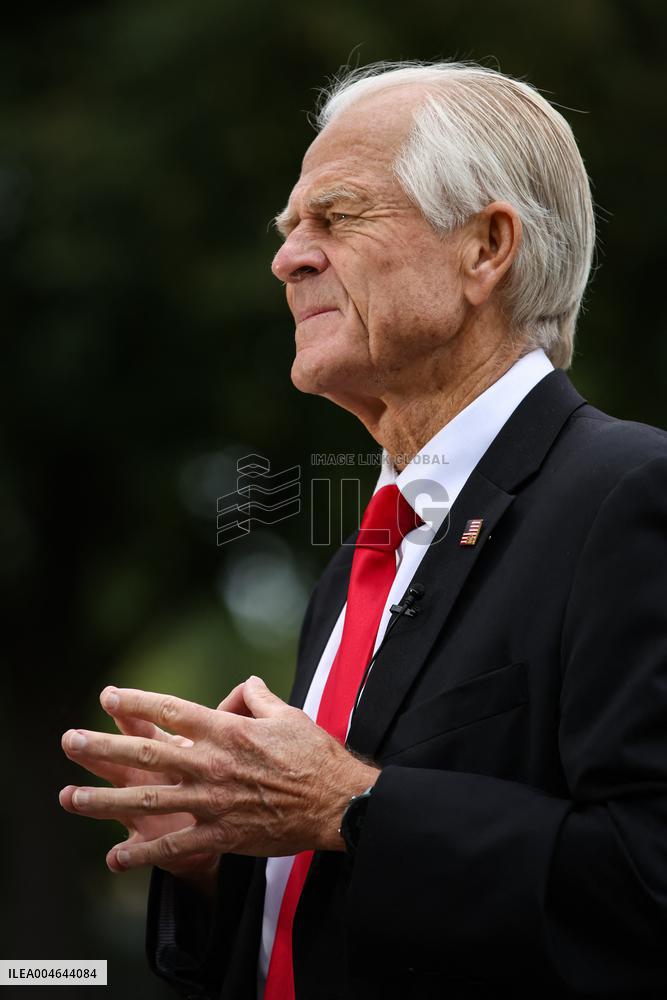 DC: White House Senior Counselor Peter Navarro Speaks to Reporters