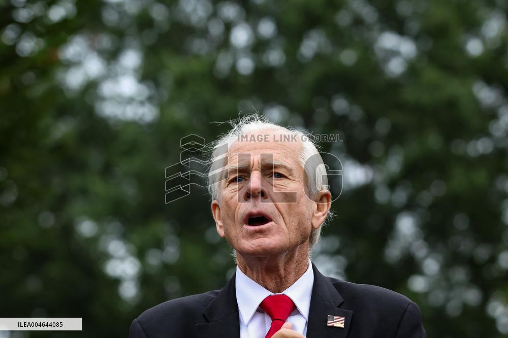 DC: White House Senior Counselor Peter Navarro Speaks to Reporters