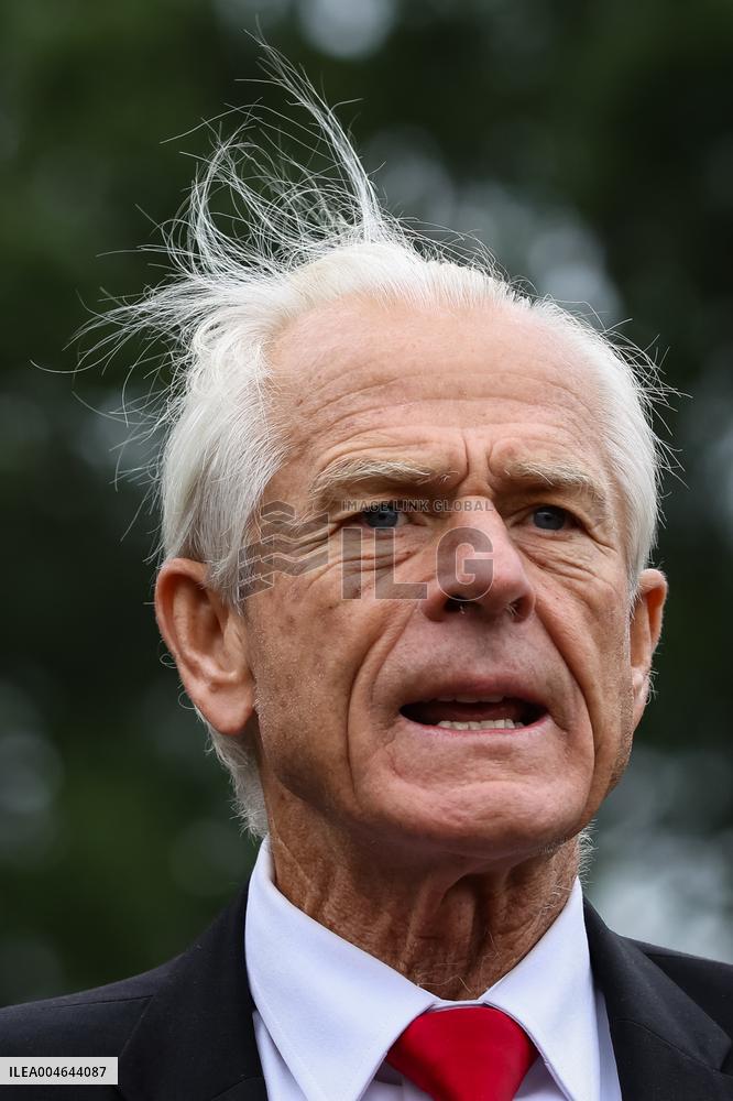 DC: White House Senior Counselor Peter Navarro Speaks to Reporters