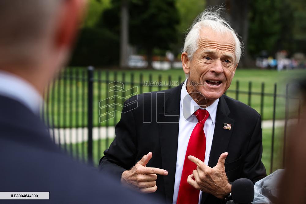 DC: White House Senior Counselor Peter Navarro Speaks to Reporters