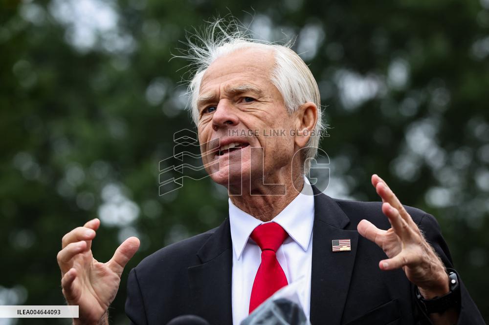 DC: White House Senior Counselor Peter Navarro Speaks to Reporters