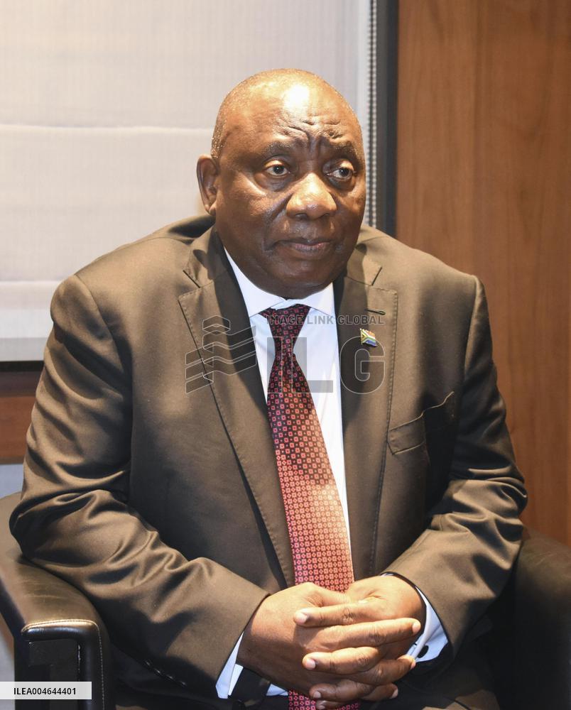 South African President Ramaphosa in Japan