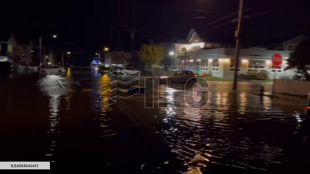 US: Hurricane Erin Causes Coastal Flooding in New Jersey