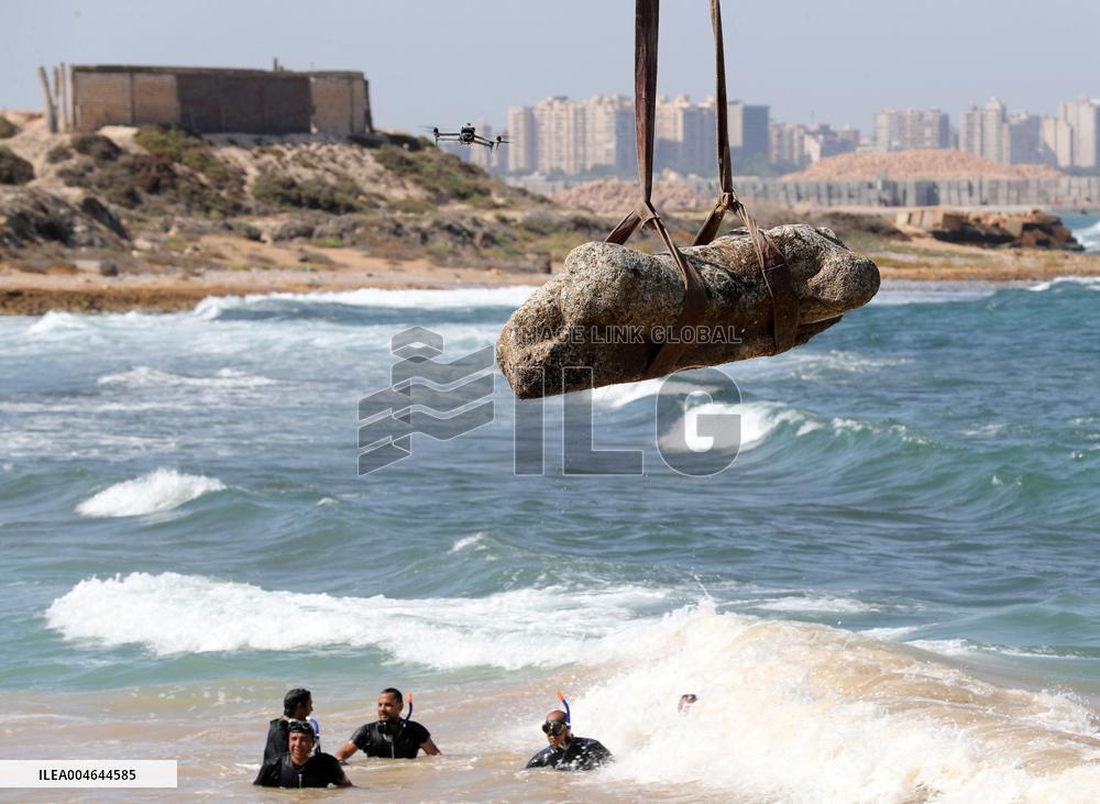 Archaeological Finds Retrieved from Mediterranean Sea in Alexandria - Egypt