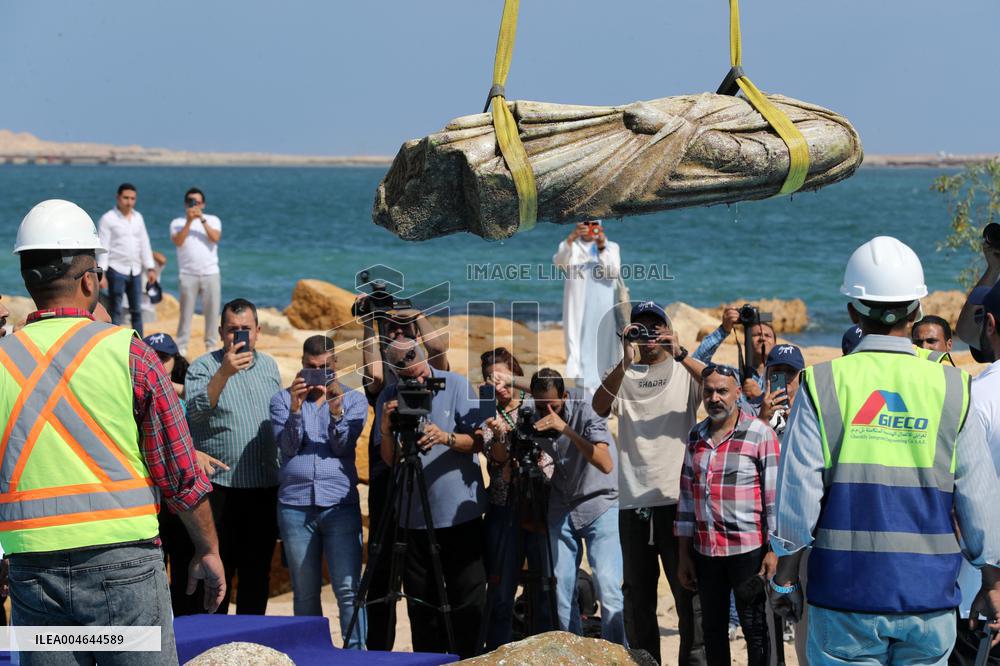 Archaeological Finds Retrieved from Mediterranean Sea in Alexandria - Egypt