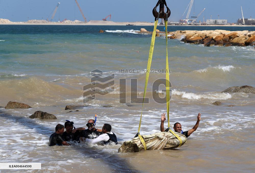 Archaeological Finds Retrieved from Mediterranean Sea in Alexandria - Egypt