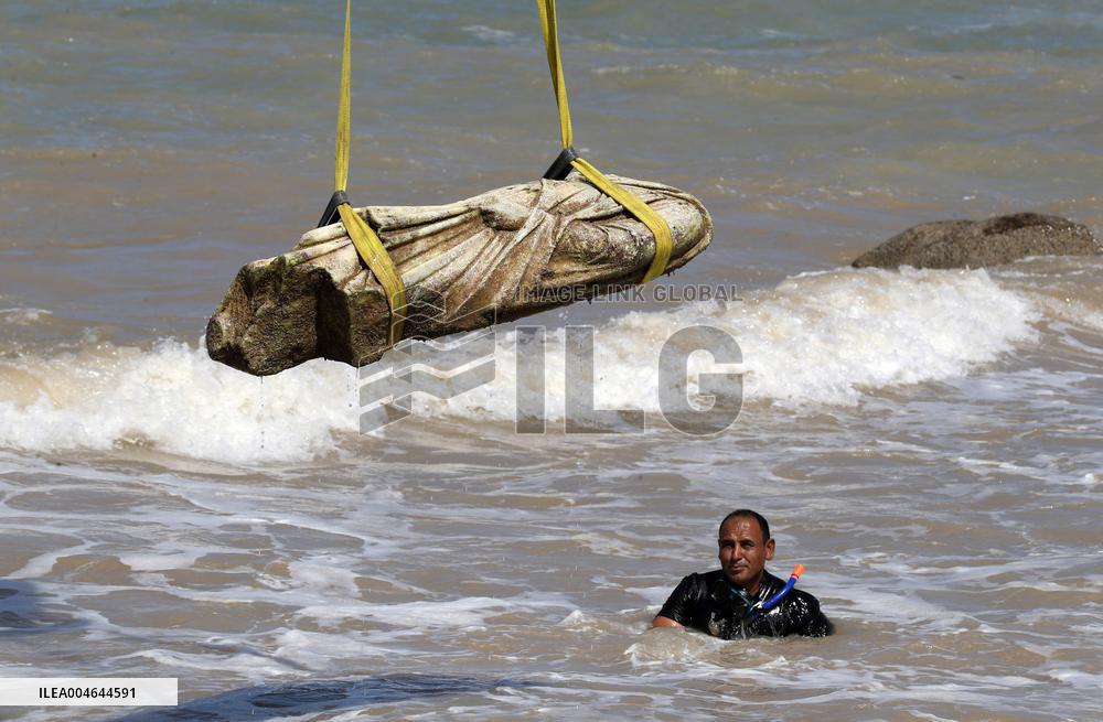 Archaeological Finds Retrieved from Mediterranean Sea in Alexandria - Egypt