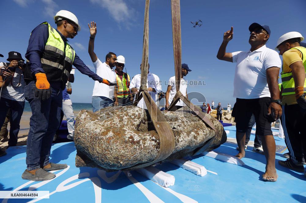 Archaeological Finds Retrieved from Mediterranean Sea in Alexandria - Egypt