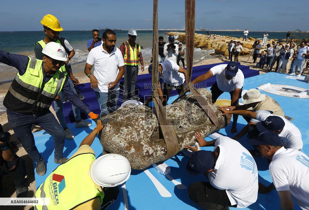 Archaeological Finds Retrieved from Mediterranean Sea in Alexandria - Egypt