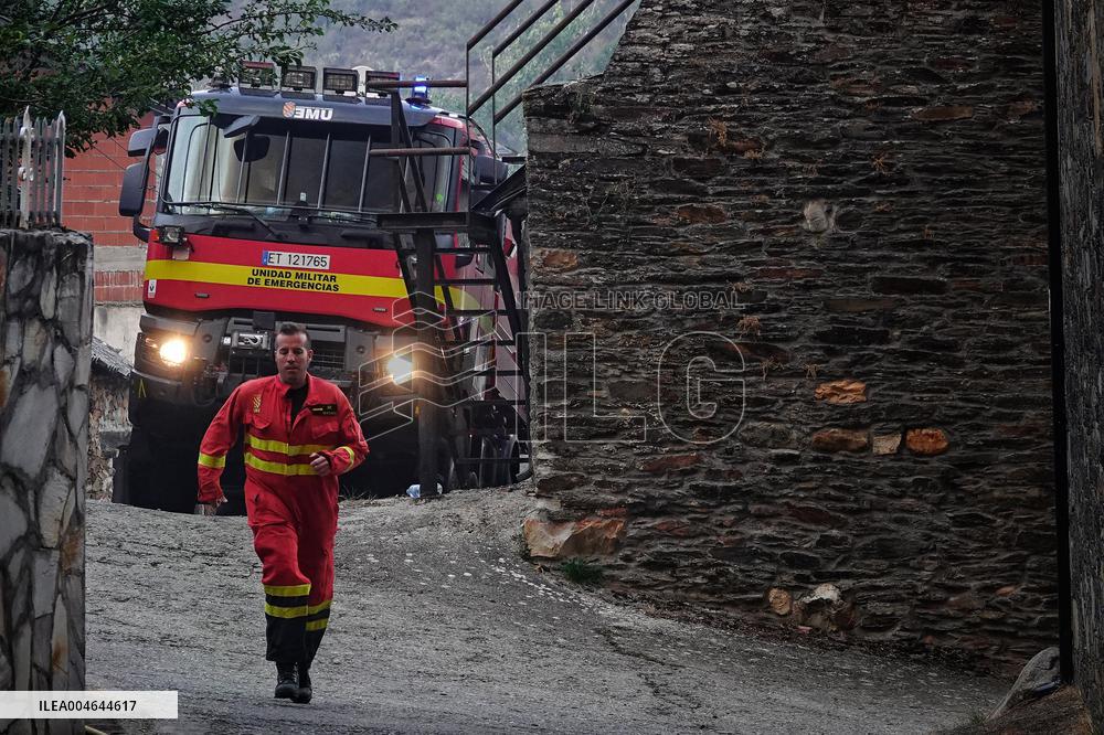 Four active fires, three stabilized and eight under control in Asturias