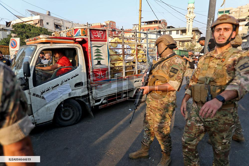 Weapons Handover at Burj Barajneh Camp in Beirut - Lebanon