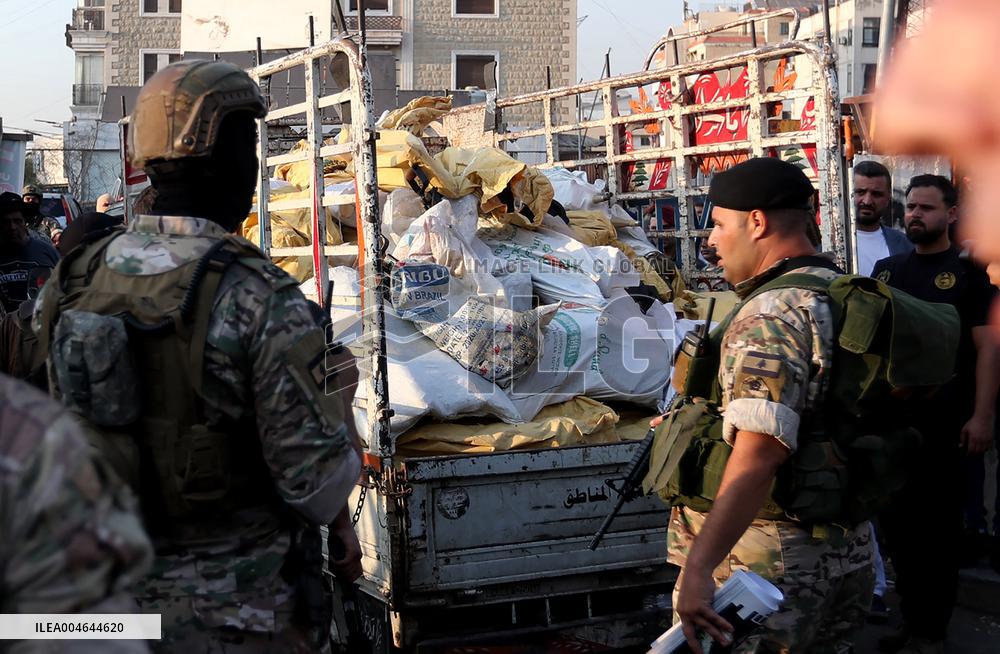 Weapons Handover at Burj Barajneh Camp in Beirut - Lebanon