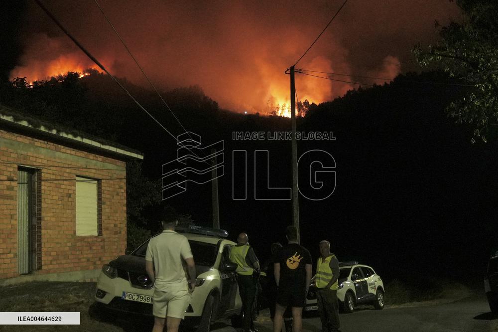 More than 158,000 hectares burned by fires in Galicia in August, according to Copernicus