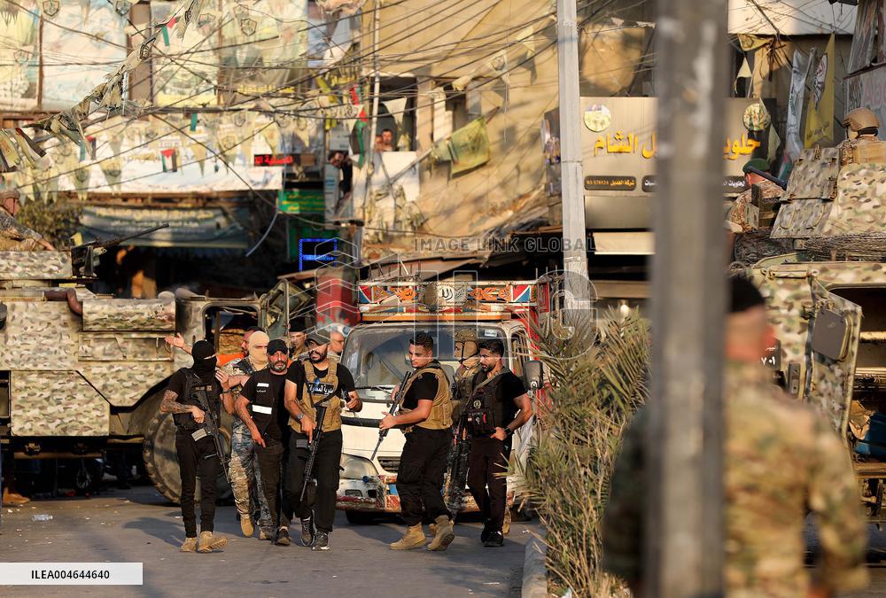 Weapons Handover at Burj Barajneh Camp in Beirut - Lebanon