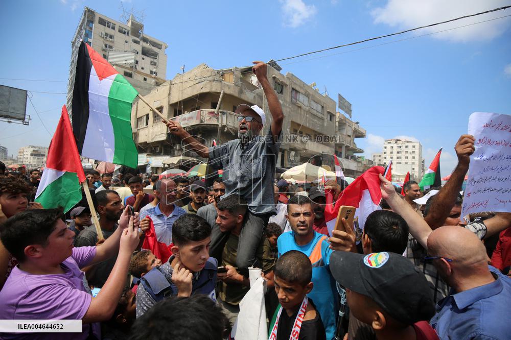Gaza City Protests Erupt - Gaza