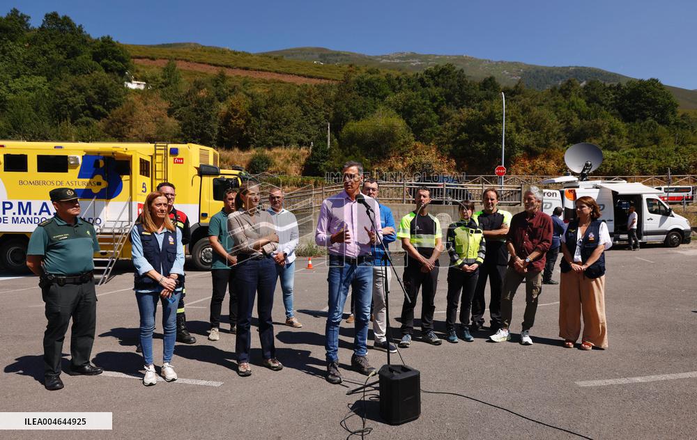 Sanchez Visits Areas Affected by Fires - Spain