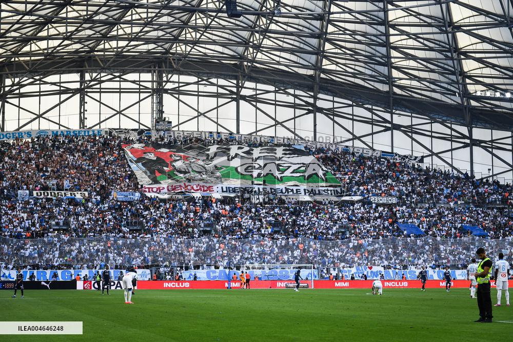 Ligue 1 Olympique de Marseille fans cheer for Gaza - FA
