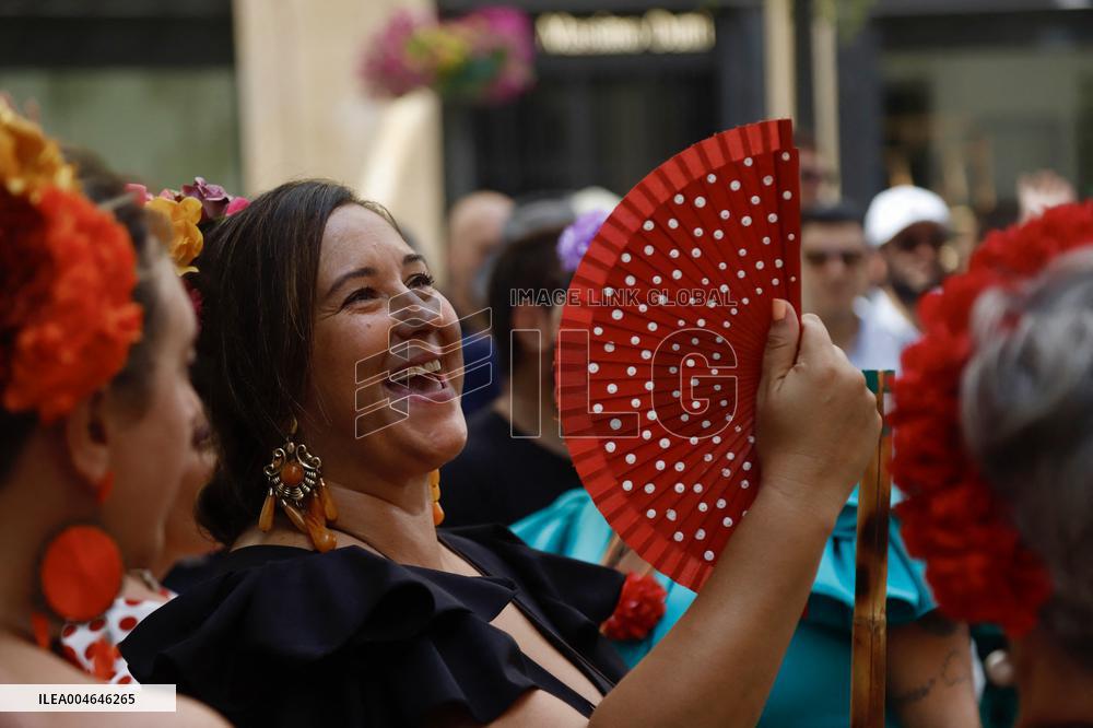Atmosphere On The Last Day Of The Malaga Fair - Spain