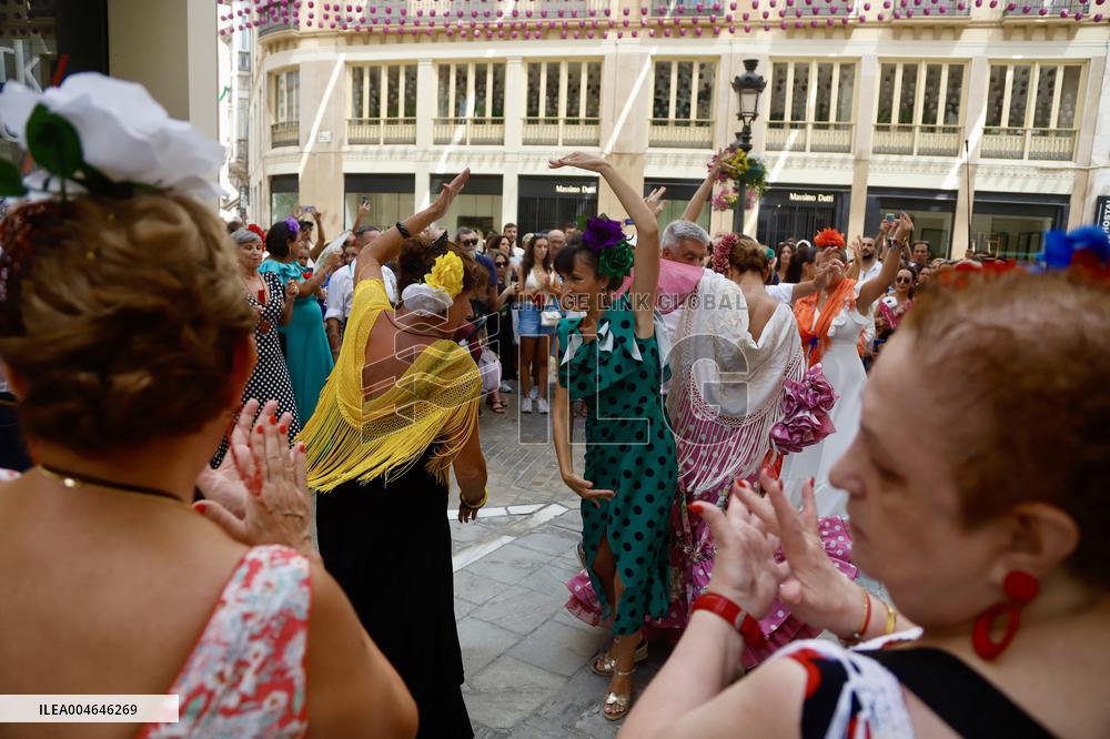 Atmosphere On The Last Day Of The Malaga Fair - Spain