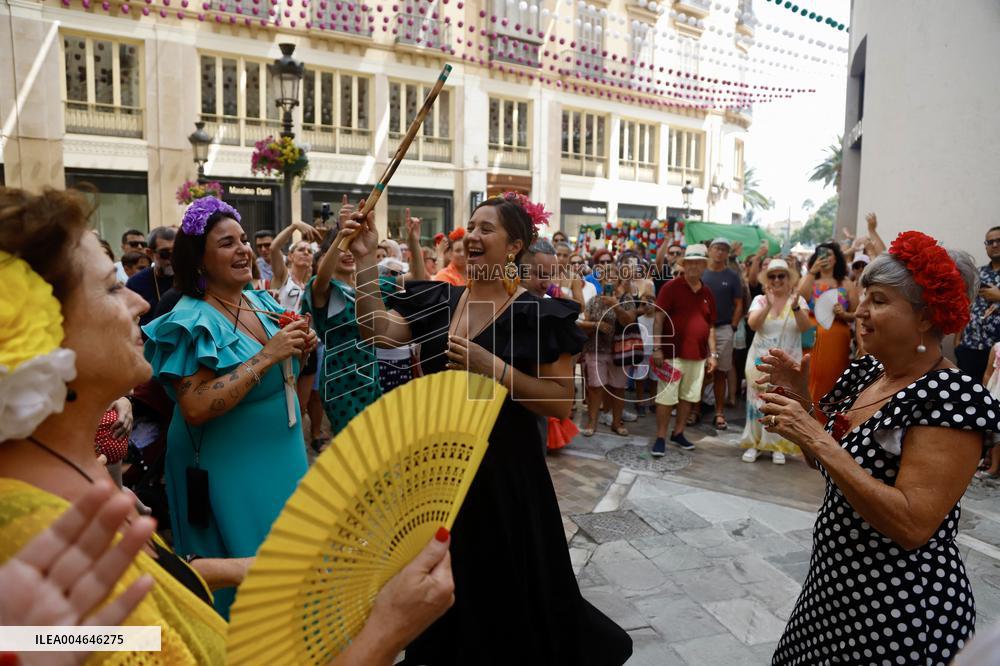 Atmosphere On The Last Day Of The Malaga Fair - Spain