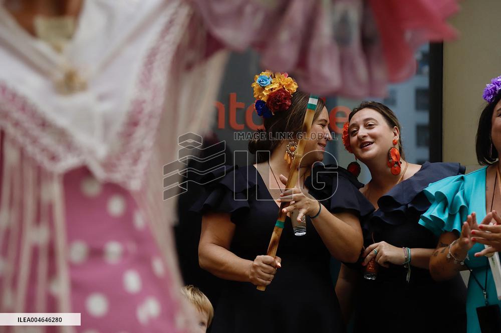 Atmosphere On The Last Day Of The Malaga Fair - Spain
