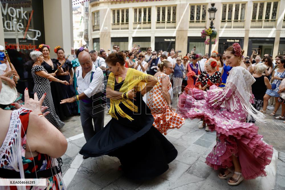 Atmosphere On The Last Day Of The Malaga Fair - Spain