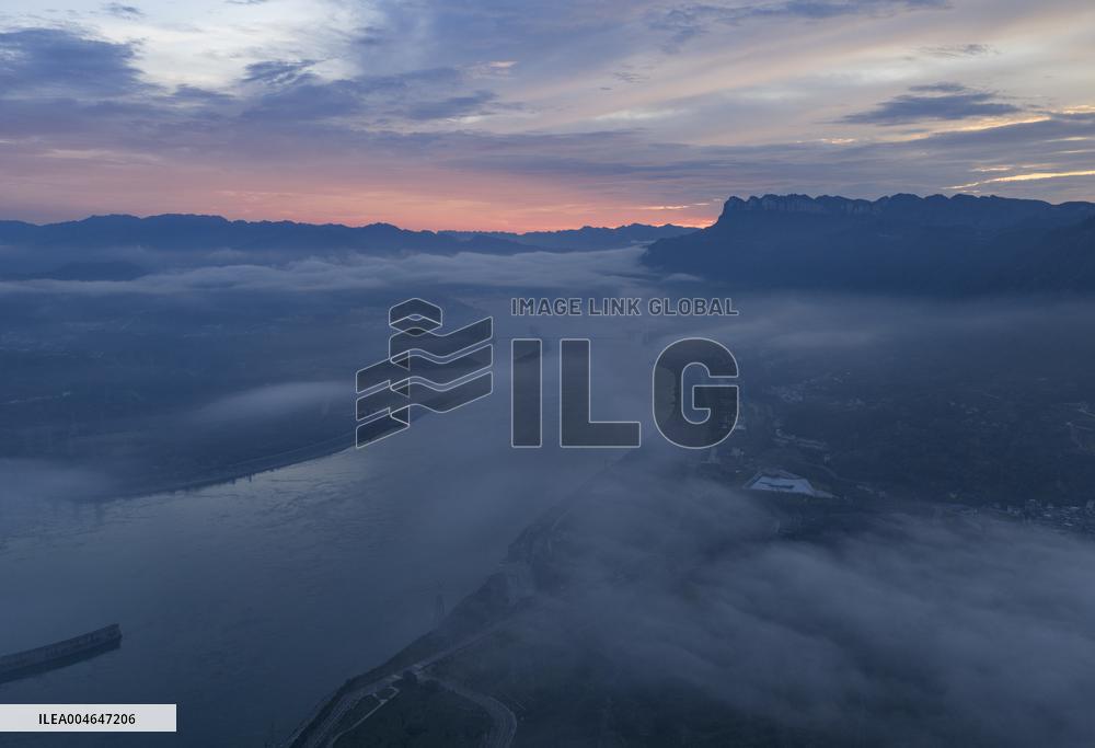 Three Gorges Dam Area Morning Glow