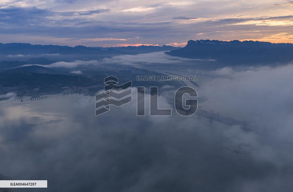 Three Gorges Dam Area Morning Glow