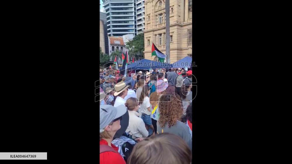 Australia: Thousands Rally in Brisbane for Gaza Peace 3