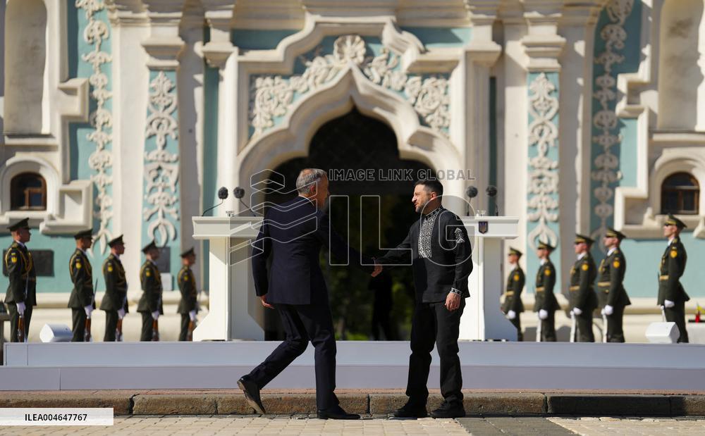 Canadian PM Carney Visits Ukraine For The Independence Day - Kyiv