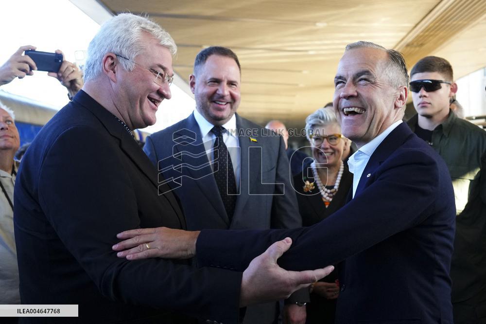 Canadian PM Carney Visits Ukraine For The Independence Day - Kyiv