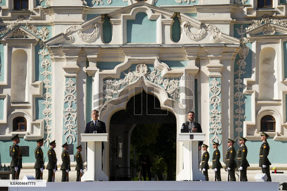 Canadian PM Carney Visits Ukraine For The Independence Day - Kyiv