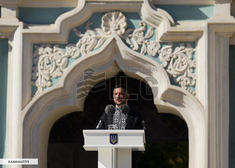 Canadian PM Carney Visits Ukraine For The Independence Day - Kyiv