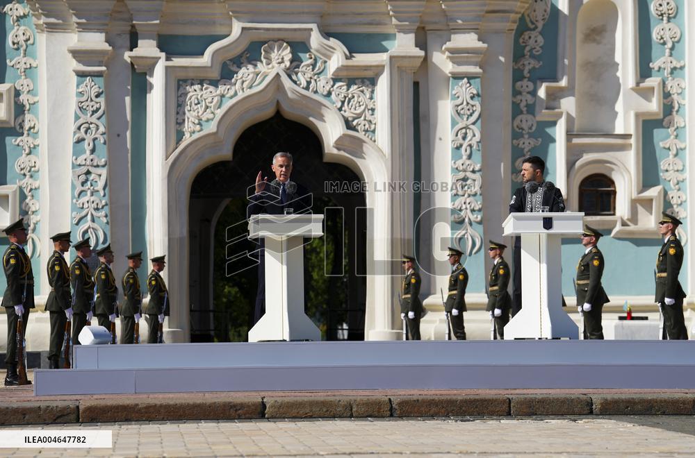 Canadian PM Carney Visits Ukraine For The Independence Day - Kyiv