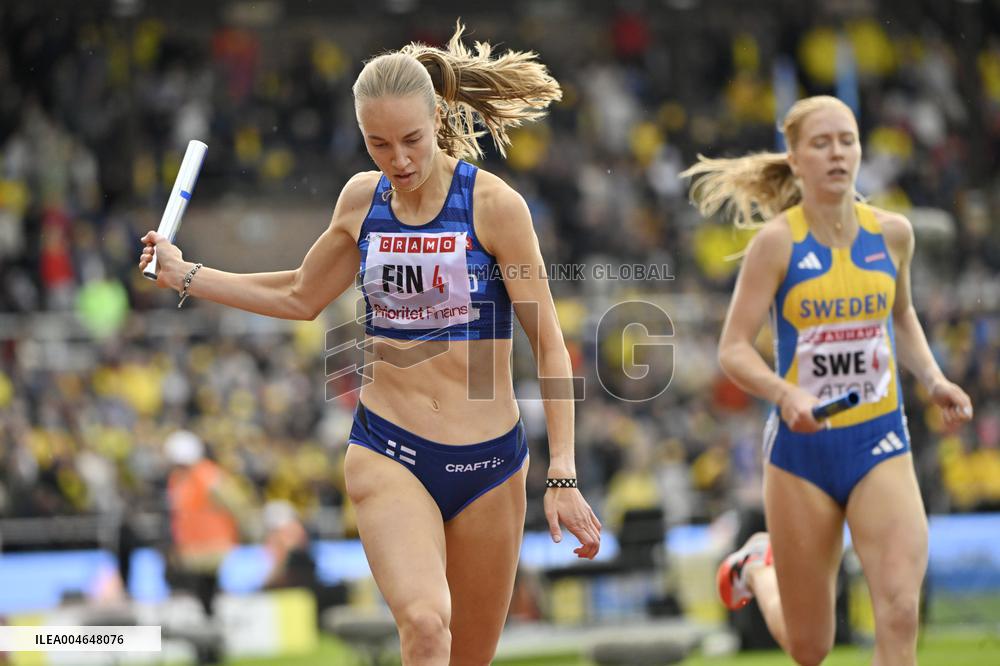 Yleisurheilu: Ruotsi-maaottelu (-24.8.)