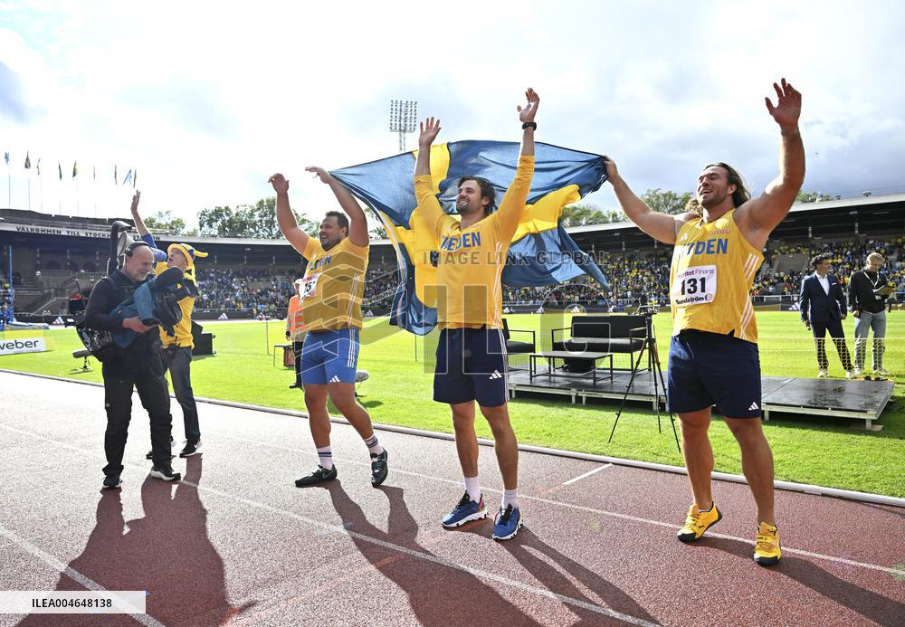 Yleisurheilu: Ruotsi-maaottelu (-24.8.)