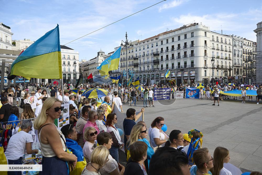 Ukrainian Independence Day in Madrid - Spain