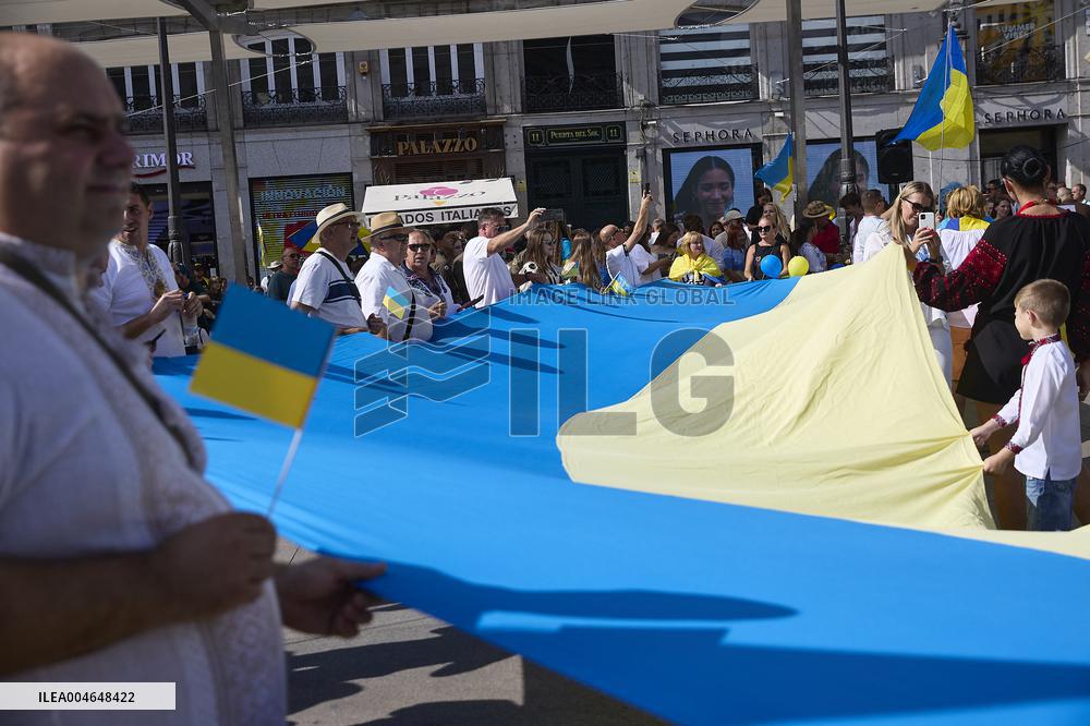 Ukrainian Independence Day in Madrid - Spain
