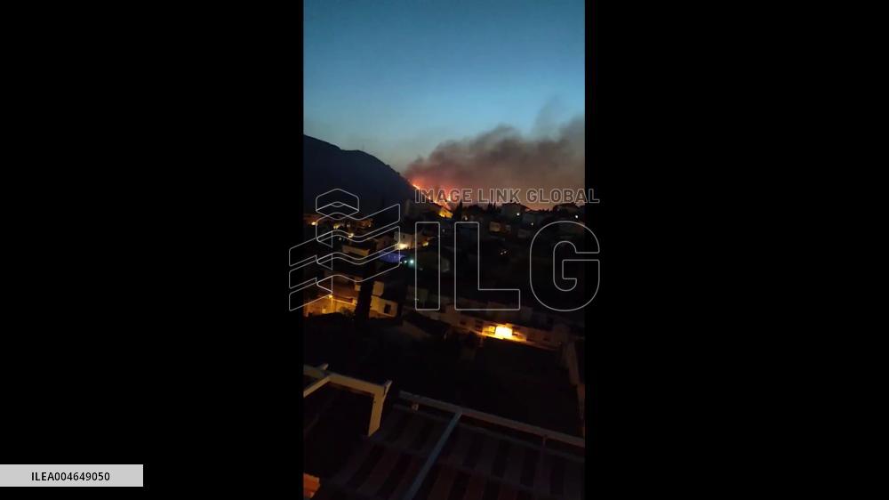 Spain: Forest Fire Breaks Out Near Granada City, Forcing Highway Closure 4