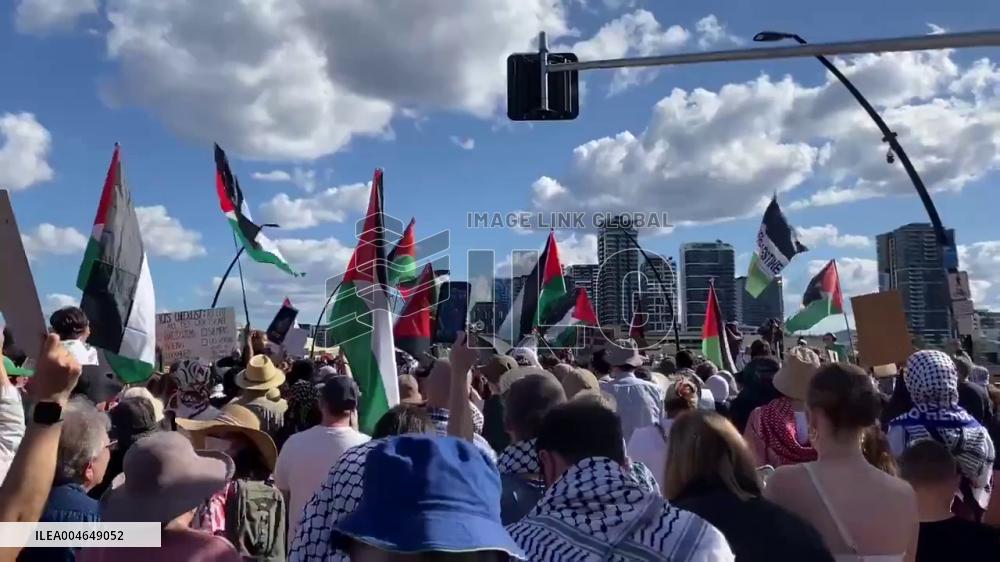 Australia: Thousands Rally in Brisbane for Gaza Peace 4