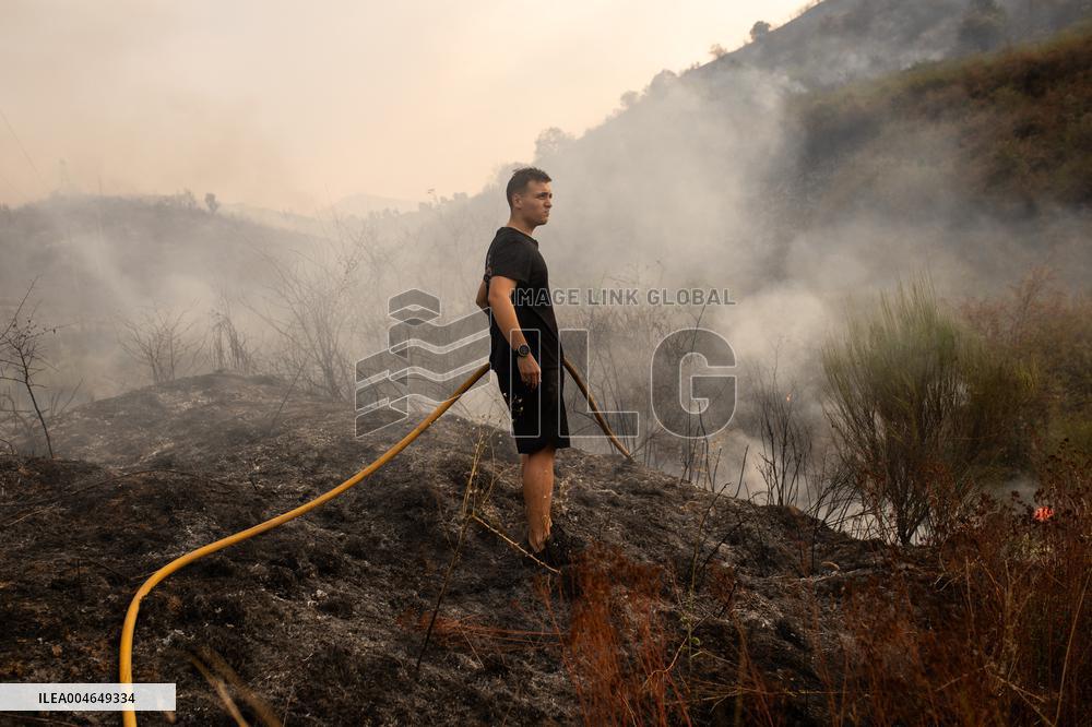 Wildfires Drive Evacuations in Leon