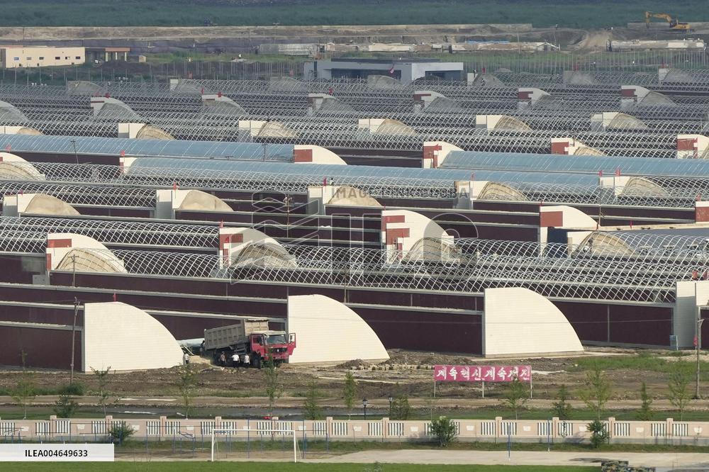 Greenhouse farm in North Korea