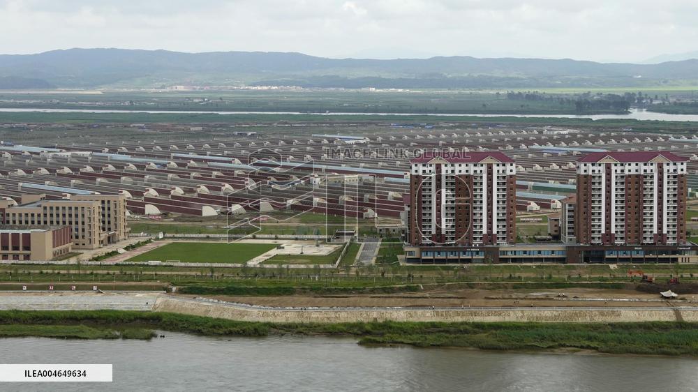 Greenhouse farm in North Korea