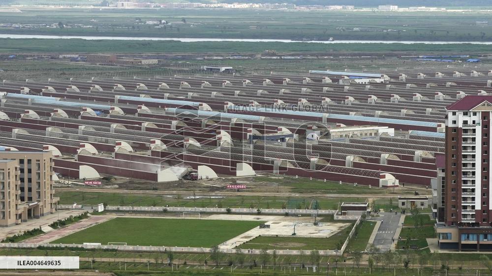 Greenhouse farm in North Korea