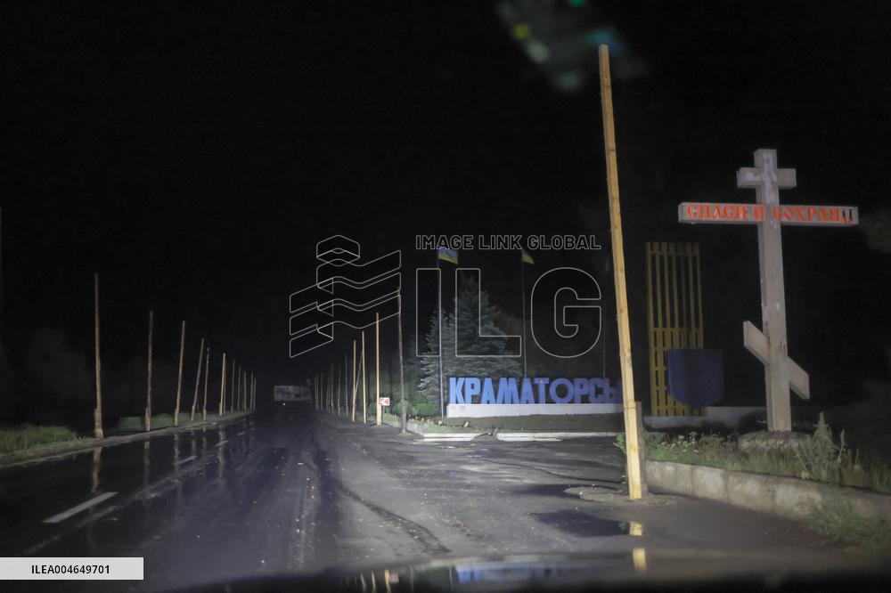 No Electricity in Kramatorsk After The Russian Attack - Ukraine