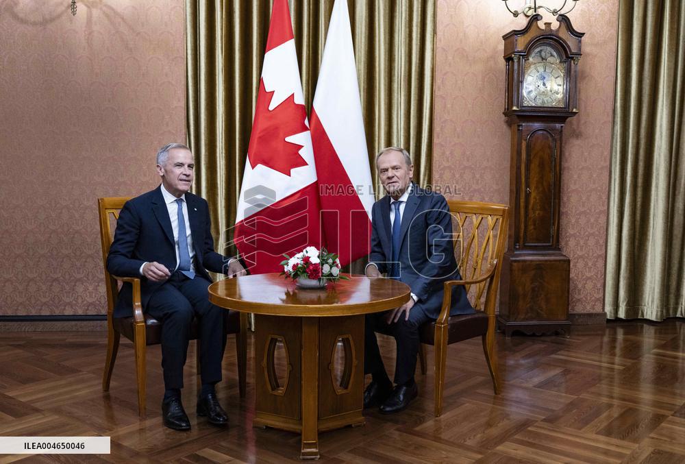 Canadian PM Carney Meets Polish PM Tusk - Warsaw