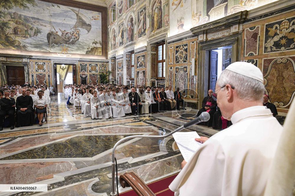 Pope Leo XIV Meets 360 Young French Altar Servers - Vatican