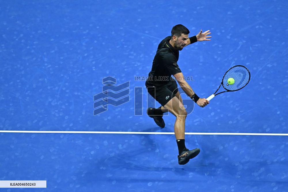 2025 US Open Tennis - Day 1 - Novak Djokovic Vs Learner Tien